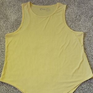ZYIA Yellow Sleeveless Tank Top